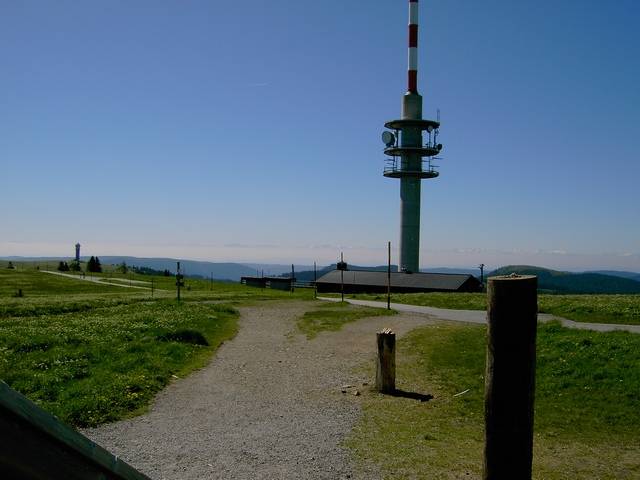 Auf dem Gipfel des Feldbergs.