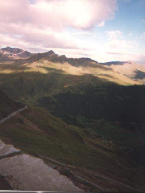 Die Aussicht vom Timmelsjoch nach OstenItalien 1999