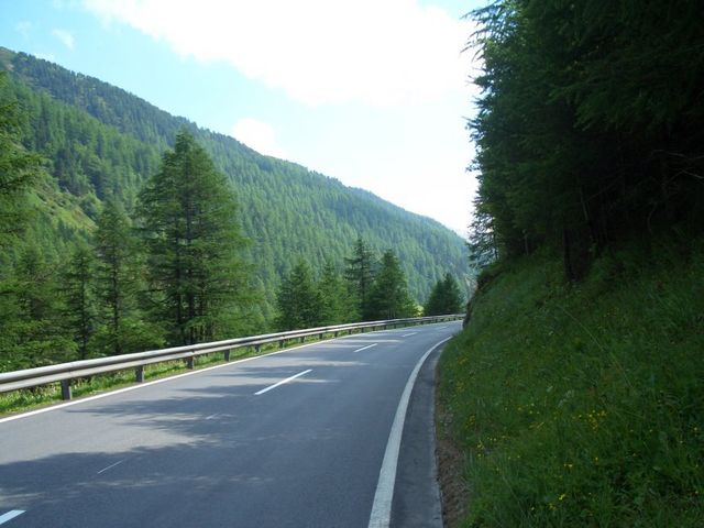 Nordrampe - Anfahrt Richtung Obergurgl.