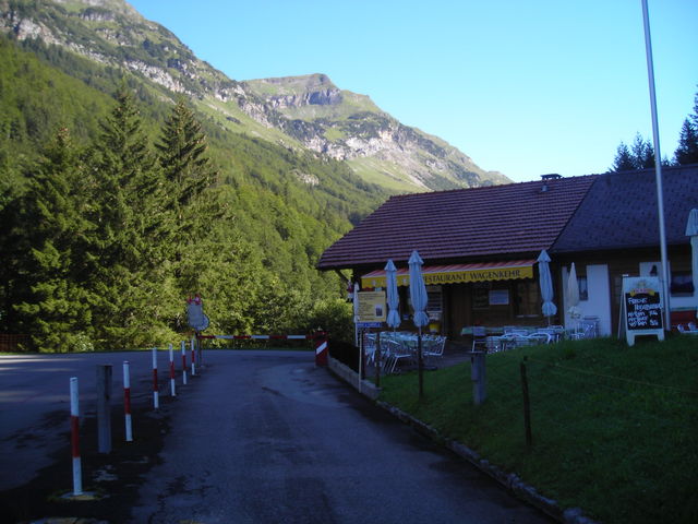 Der Gasthof Wagenkehr am Eingang zum Gental.