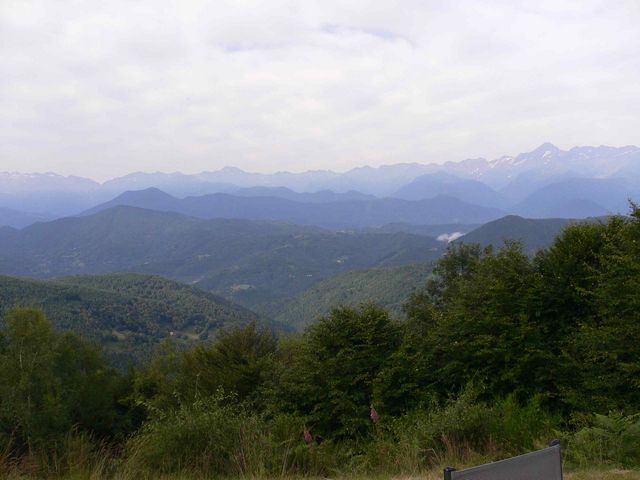 Col de Portel (W) Blick auf die Hoch-Pyrenäen.