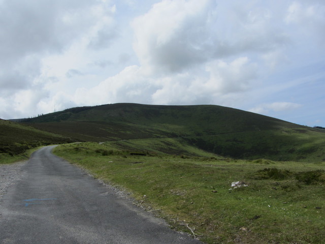 Die Traverse am Nordhang des Mount Leinster entlang.