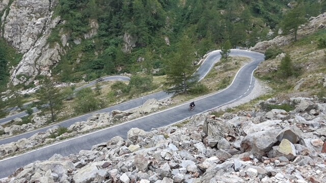 Abfahrt Col de la Lombarde
